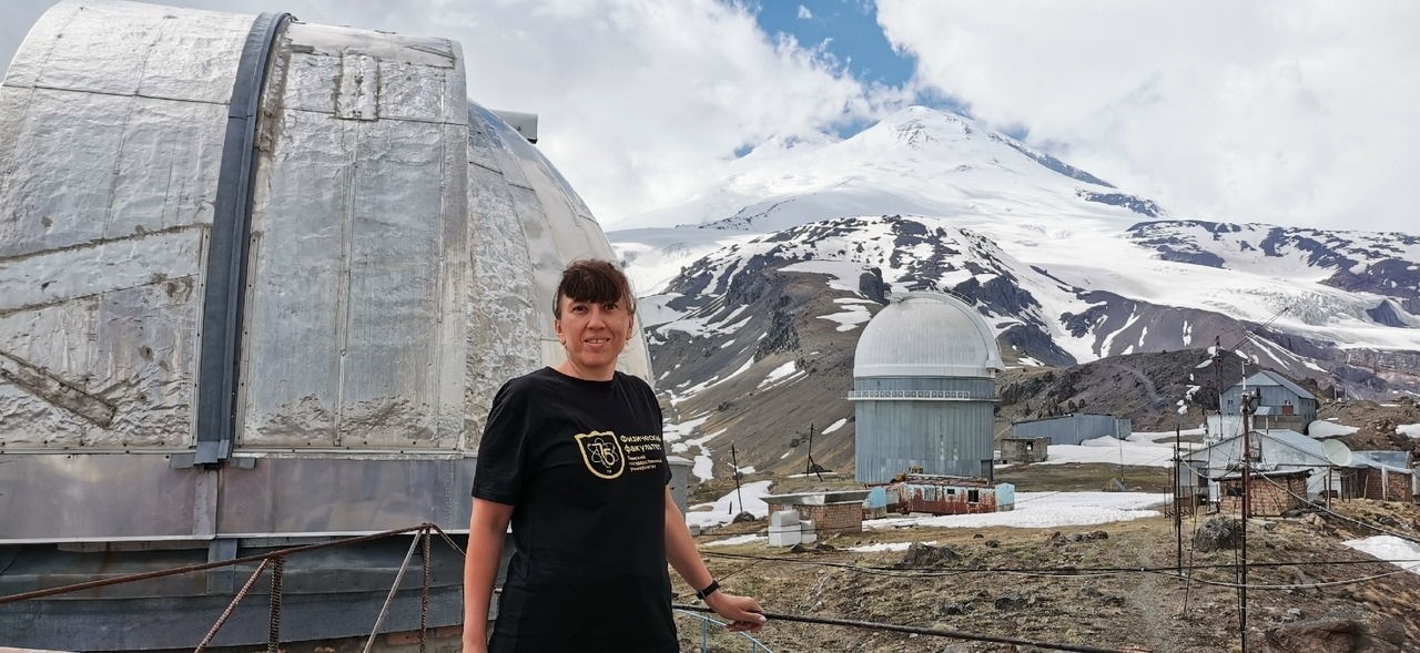 Татьяна Галушина в ЦКП «Терскольская обсерватория»