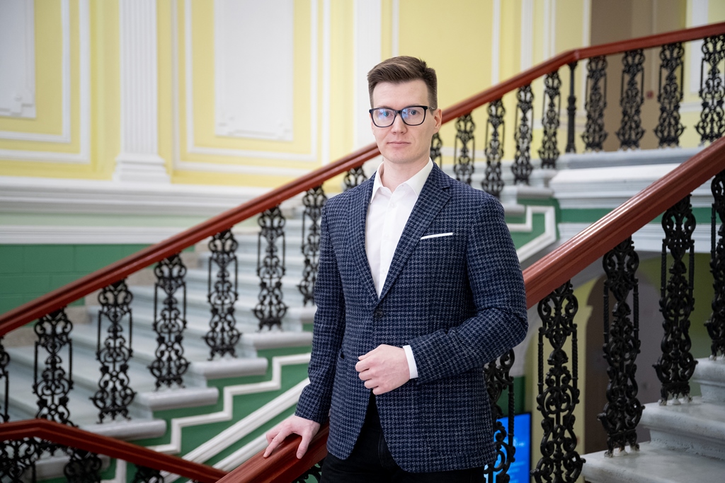 Заведующий молодёжной лабораторией «Микроэлектроника мультиспектральной квантовой интроскопии» (ЛММКИ) ТГУ, учёный ИФПМ СО РАН Павел Космачев DSC_5213.jpg