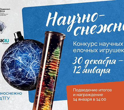 Центр «Гранит науки» проводит конкурс на лучшую научную елочную игрушку